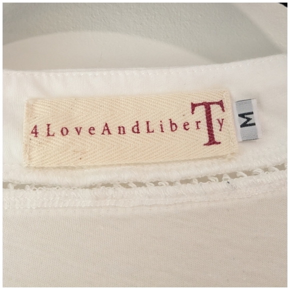 Johnny Was 4LoveAndLiberTy Lace Trim Tank Top - Picture 4 of 5